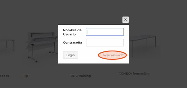 recuperacion de contraseña